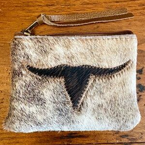 Longhorn Cowhide Coin Wallet